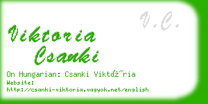 viktoria csanki business card